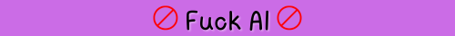 Fuck AI Banners That I Made, Solid Color Version