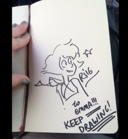 lunamothenthusiast:  REBECCA SUGAR SIGNED