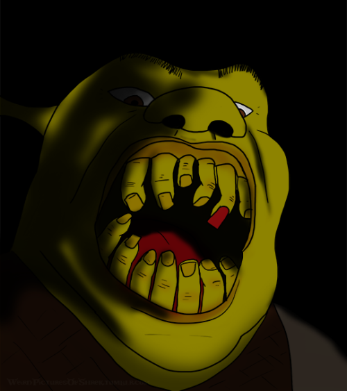 Shrek With Fingers for Teeth, 2018, Digital MediaRequest by @rappinforjegus (happy new year, here’s 