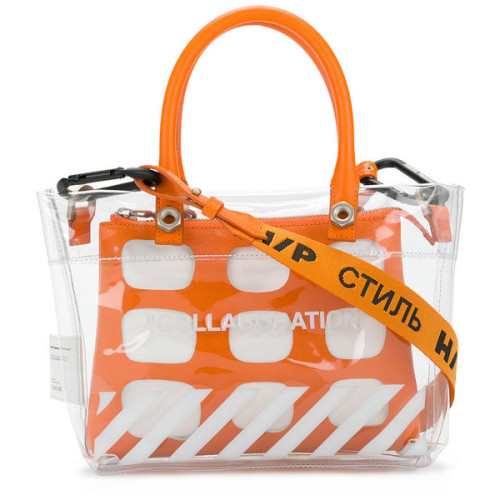 Heron Preston x Off-White Collaboration Mini Bag ❤ liked on Polyvore (see more miniature purses)