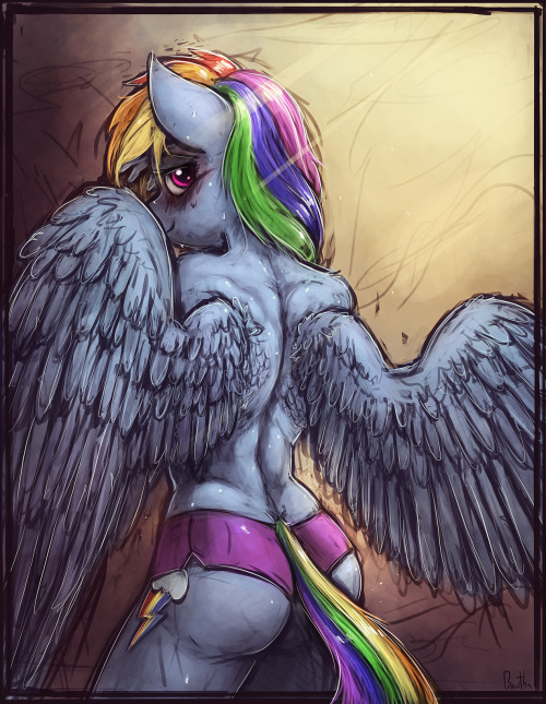 banthaart-nsfw:  I got a surprising amount of notes on that ask about Dash’s hair. I’m guessing it wasn’t due to my artistic insights :v   Rawr~