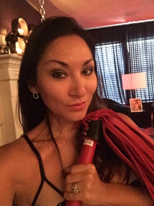 Excited to use my new toys, carbon fiber cane and 9 oz bullhide flogger. Http://www.mistressroxyjeze