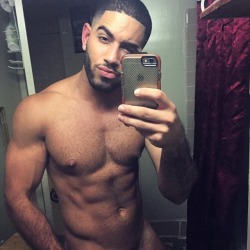 hot guy + a mirror + a phone