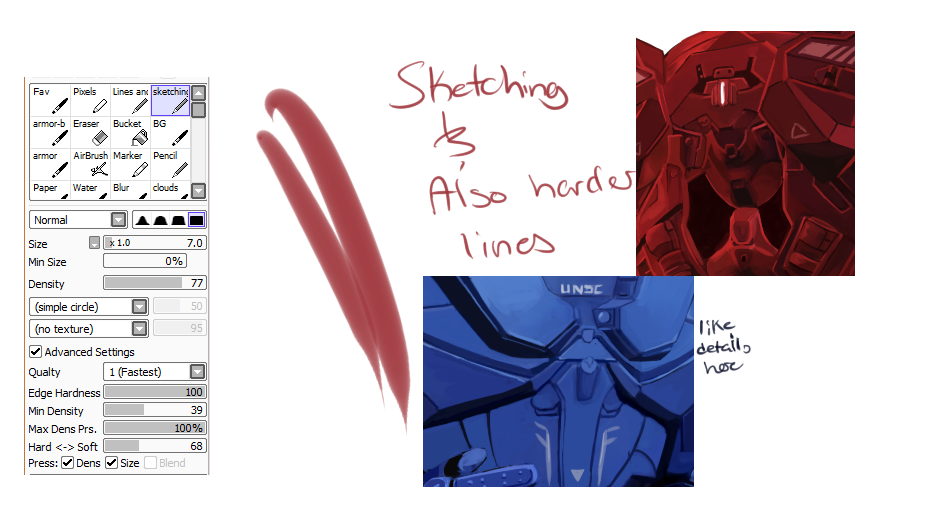 privatedicksimmons:  Aaaaa These three brushes are the most used when it comes to