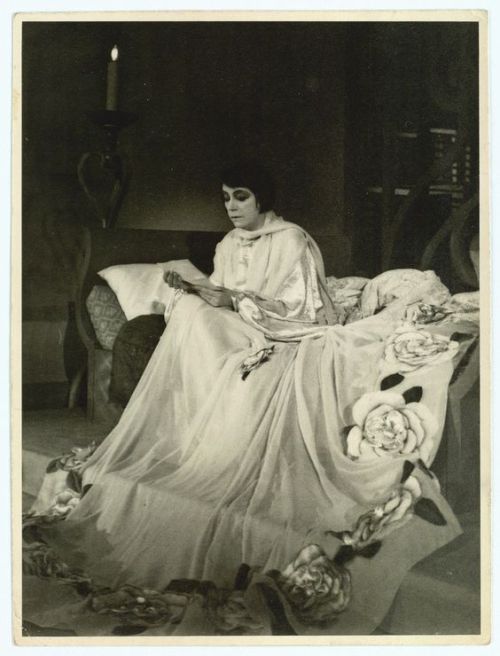 Asta Nielsen as Marguerite Gautier, 1930.