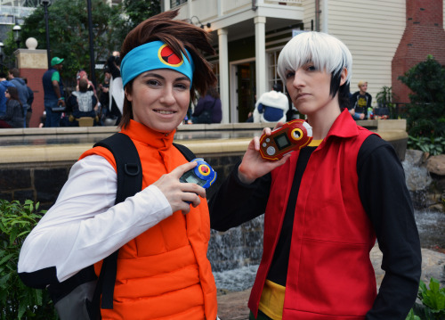 hellostarfleet: @vantasticmess as Netto Hikari and @knightarcana as Ijuuin Enzan from Battle Network