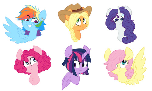 Porn Pics doodlemark: Mane 6 alternative hairstyles