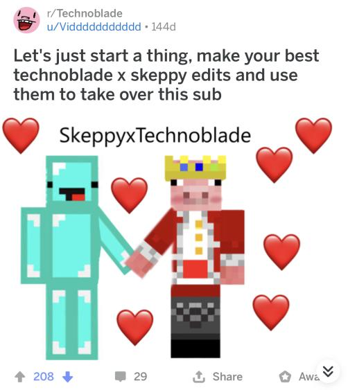 Why is technoblade posting grian videos on facebook? : r/Technoblade