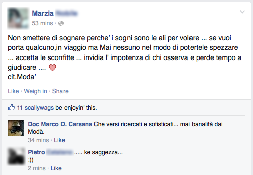 Non ci voglio credere…
e poi… “ke”
“ke”