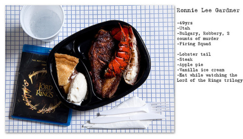 razorshapes:  Henry Hargreaves - No Seconds (2012) - photos documenting the last meals that were served to inmates on death row 