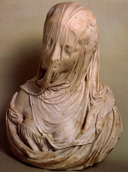 Bust of a Veiled Woman.Puritas.1717-25.Marble.Museo del Settecento Veneziano, Ca'Rezzonico, Venice, 