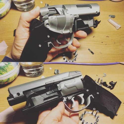 Dry mounting just for fun  Deckard’s LAPD 2019 Blaster Designed by @whiskertonic. Seriously ni