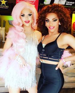 dixchix:This is how beautiful and sexy some drag queens can be!… The beautiful Farrah Moan and her gorgeous gurlfriend! …