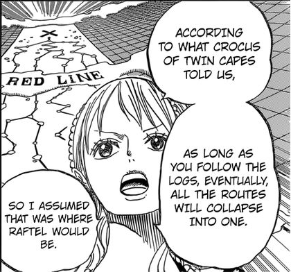 One Piece chapter 22 – Nami describing the Red Line