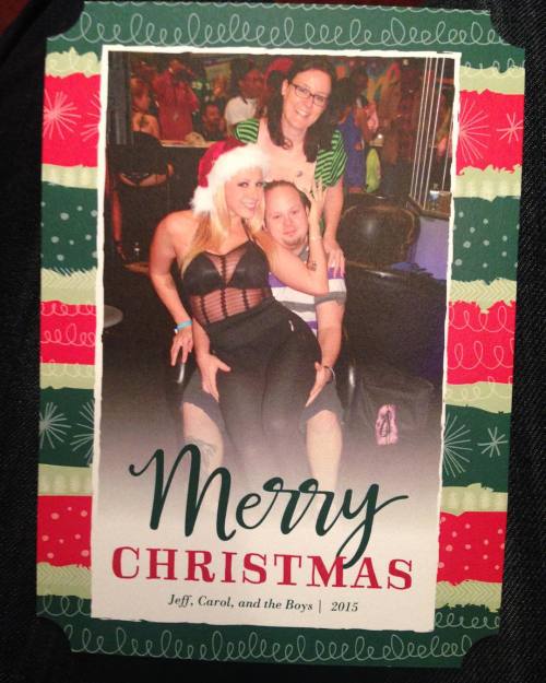 Merrrrrry almost Christmas from me and two adult photos