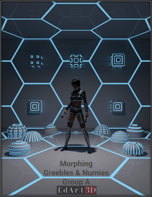 EdArt3D is expanding its Sci-Fi oriented products offerings - Morphing Greebles & Nurnies Group A. This set contains a total of 20 morphing props (10 normal & 10 SubD versions). 4 Morphs and 3 MATs Zones per prop. A total of 20 MATs presets (4