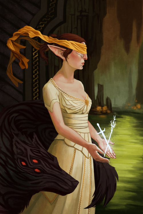 couslandpup:Amazing commission by Darantha of my Inquisitor, Mara Lavellan. You guys should see