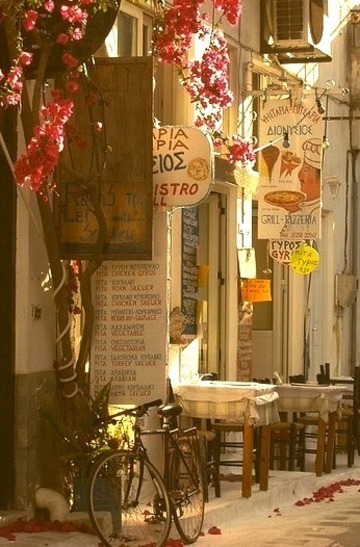Sidewalk Cafe, Koroni, Greece