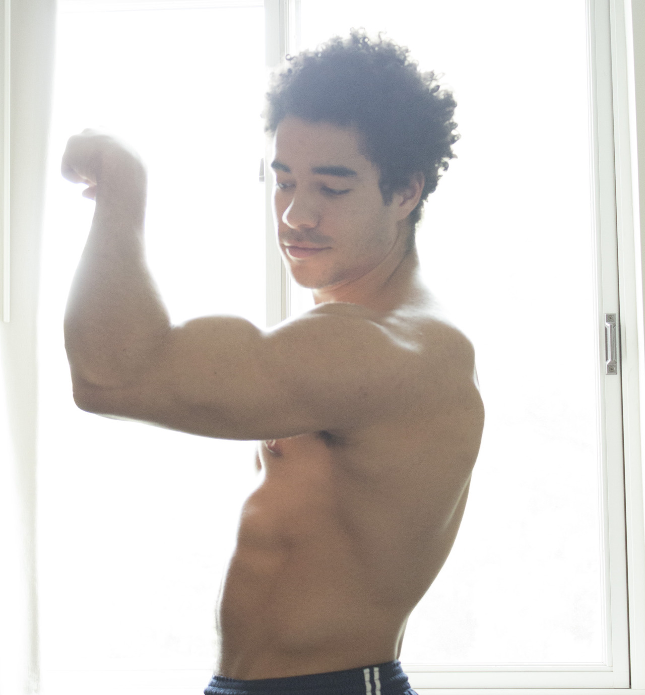 dboybaker:  Just some pics of me, now featuring my wild ass morning hair 