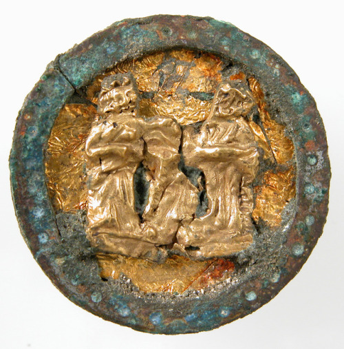 Bracteate via Medieval ArtMedium: Bronze, silvered or tinned, gold, iron pinGift of J. Pierpont Morg