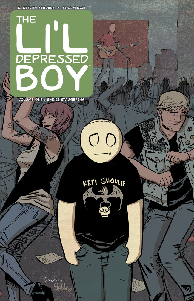 The Li'l Depressed Boy, Volume One: She Is Staggering has sold out and is now being reprinted. You know what this means? Time for a new cover. Here’s how the second printing will look!