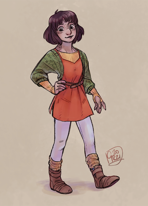 c-rowlesdraws: From ragged, feral teen to healthier, slightly less feral teen with more outfits: Ziy