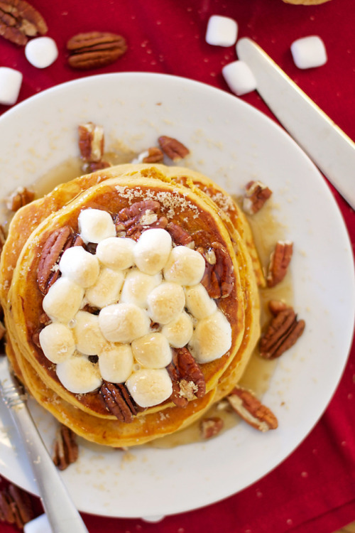 Sweet potato casserole pancakes