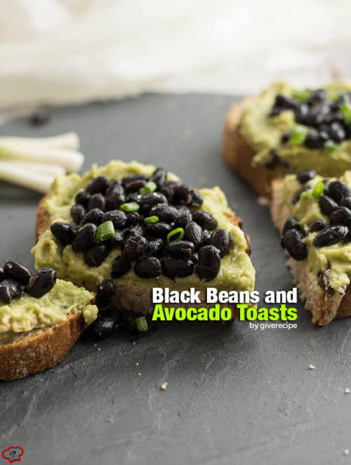 Black Beans and Avocado Toasts