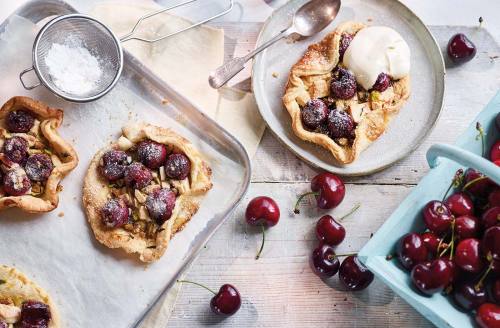 Cherry and thyme galettes