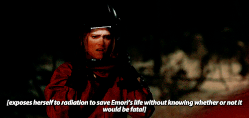diyozas: clarke + directly risking her life to save others