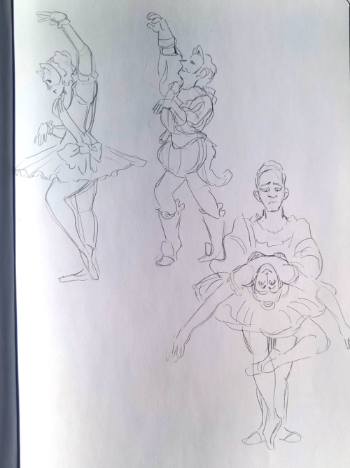 Some extra pages from that ballet study day!Just a big mish mash of poses from different videos.