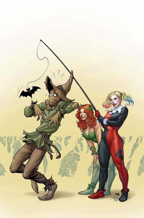 wondrousyears:Harley &amp; Ivy #40 variant cover by Frank Cho Happy Halloween! :D