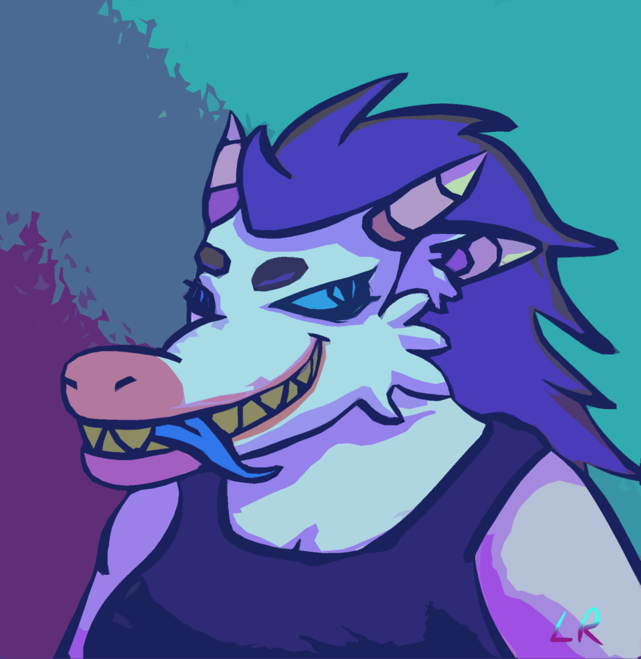 pastel-crow:  A very late piece for @phatgator im sorry for the lateness haha