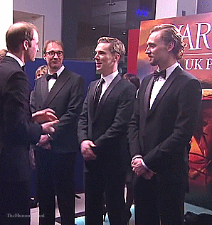 Tom Hiddleston and Benedict Cumberbatch meet The Duke and Duchess of Cambridge at the UK Premiere of