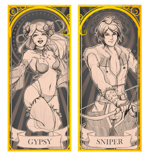 pinkunina:Ragnarok Online Transcendent Job cards ⸂⸂⸜(രᴗര๑)⸝⸃⸃I wanted to draw some RO stuff but I ended drawing all the jobs. Sorry for not made the third jobs, but I love more these.