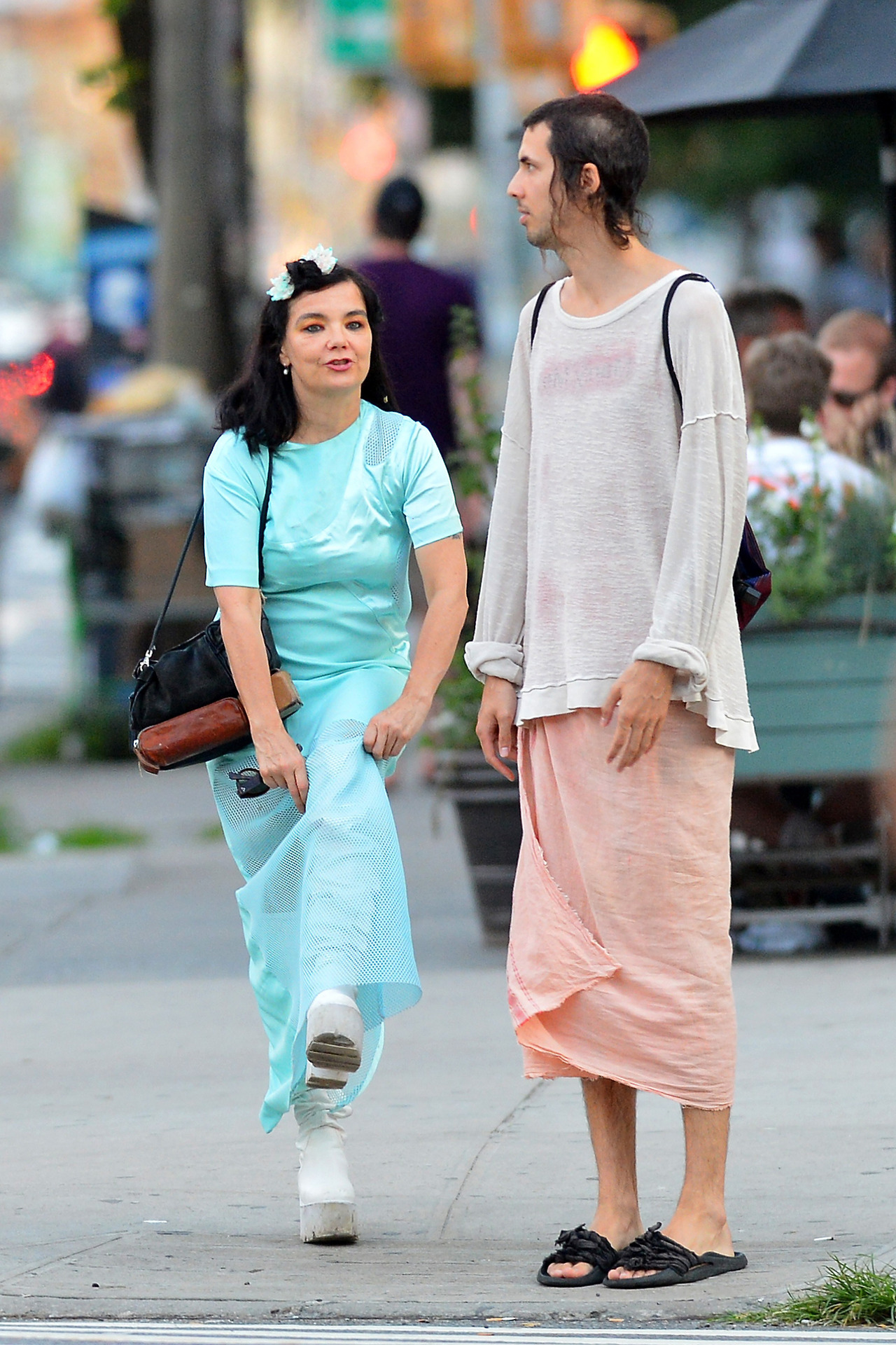 welcometoobangkok:  Björk, Arca and Jesse Kanda in New York, United States. July