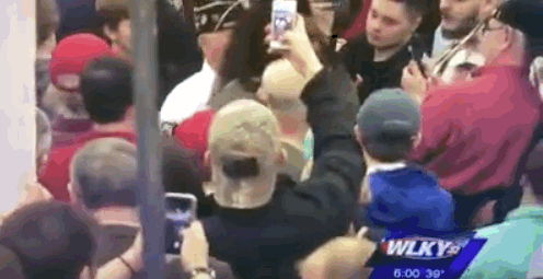 prochoice-or-gtfo:  kiwianaroha:  micdotcom:  micdotcom:  Black woman literally pushed out of Trump rally One day after 30 black students were kicked out of a Trump rally in Valdosta, Georgia, a young black woman was forcibly removed from Trump’s Super
