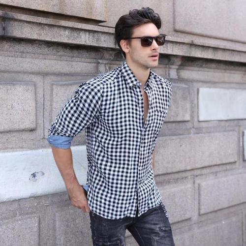 gentclothes:Plaid Long Sleeve Shirt - Use code TUMBLR10 for a 10% discount!