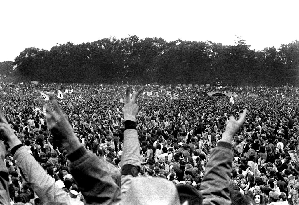 vaticanrust:  San Francisco Peace Rally. Polo Fields, Golden Gate Park, San Francisco,