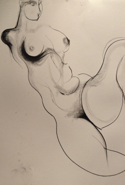 carmeljenkin-art:  Drawing by Carmel Jenkin,Unchaste,