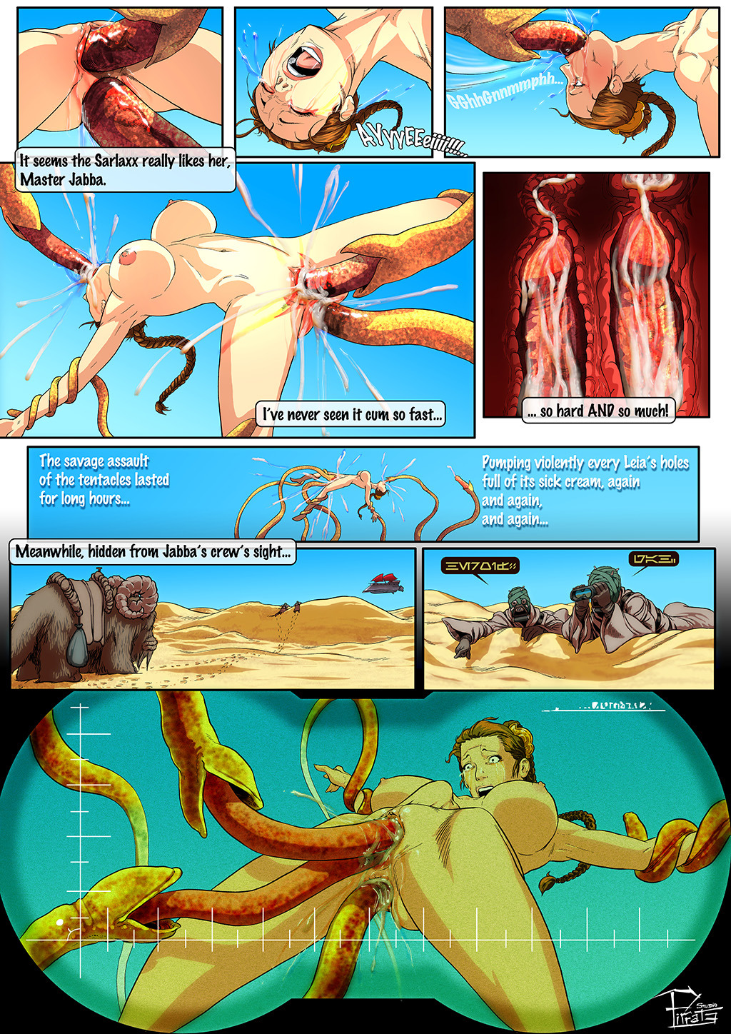 xenozoophavs:  Tentacle Lust XLXXVhttp://www.hentai-foundry.com/pictures/user/Studio-Pirrate