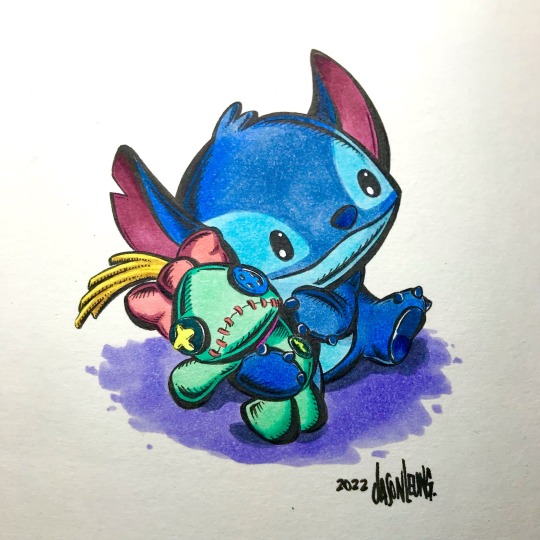 Stitch (Drawing by PiperMiru @Instagram) #LiloAndStitch