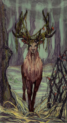 marichka:  A few more such works and I’ll learn how to paint deer properly)
