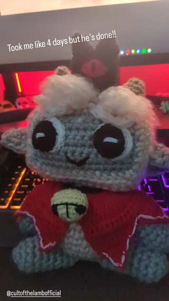 Hi, I've Already Posted These On My Tiktok Acc But I've Made The Lamb And The Goat As Crochet Plushies!