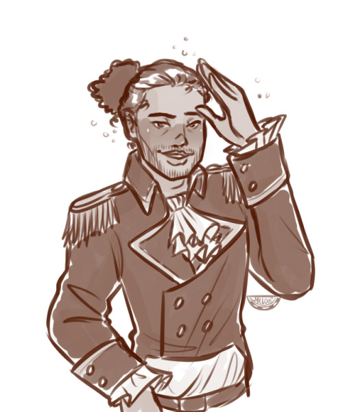 purplepakwan:drunk Lafayette doodle &lt;3