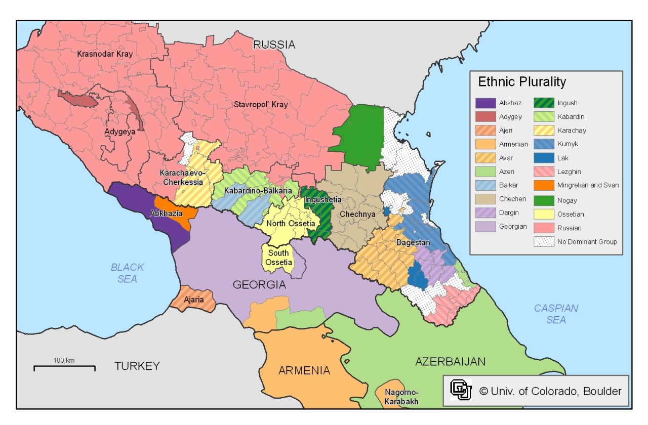 Russia and central asia map