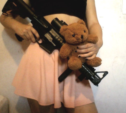 comefindmedaddy:  my teddy and i are ready   My kinda girl.