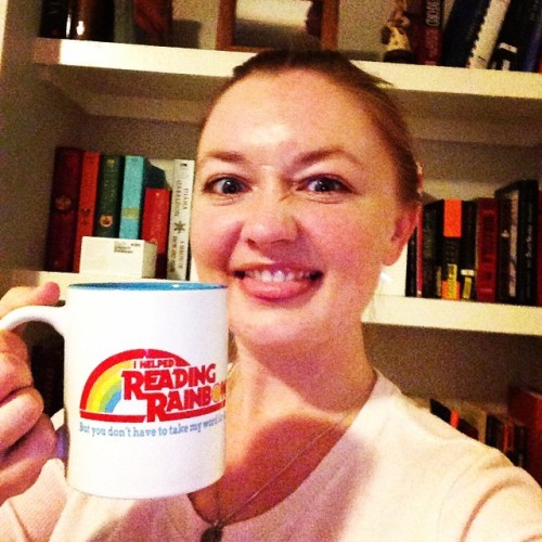 Got my #readingrainbow mug!! #kickstarter #backer #books #happyfriday