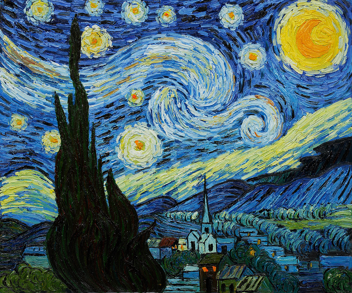 Van Gogh Noche Estrellada Famoso Arte Elegante Diseño Sudadera