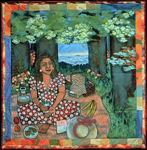 picnic on the grass&hellip;alone, by faith ringgold, 1997